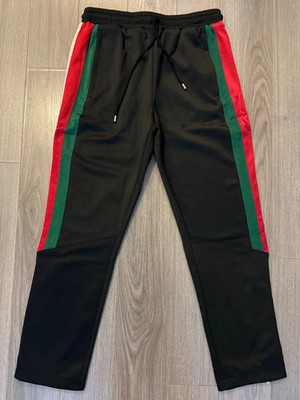 Gucci Technical Jersey Sportswear Pants with Web black sz S