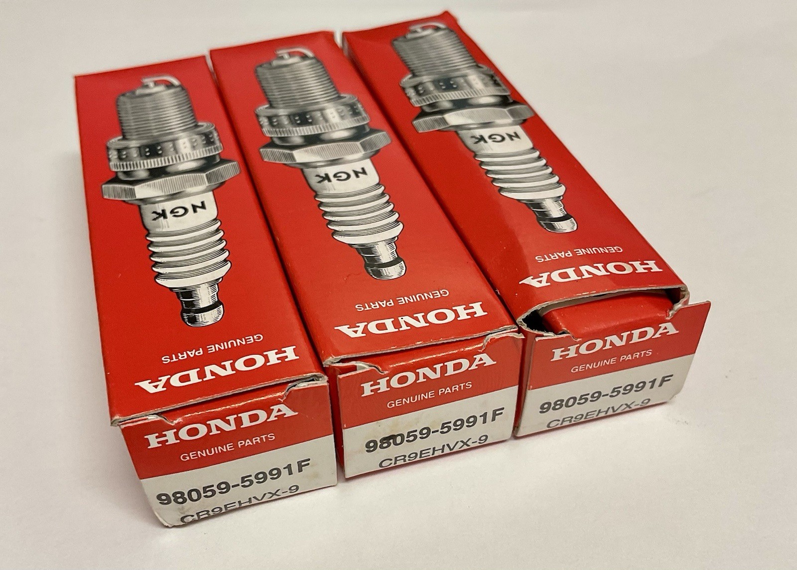 SET OF 3 HONDA NGK CR9EHVX-9 Spark Plugs