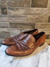 PRADA Penny Loafer Dress Shoes - 2DC145 - Brown - Used - SIZE 11