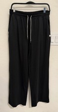 Vuori Halo Essential Wide-Leg Pants Sz L -31  Inseam black Heather VW4023