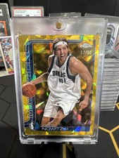 2025 Topps Chrome Sapphire Dirk Nowitzki Gold /50 Mavericks