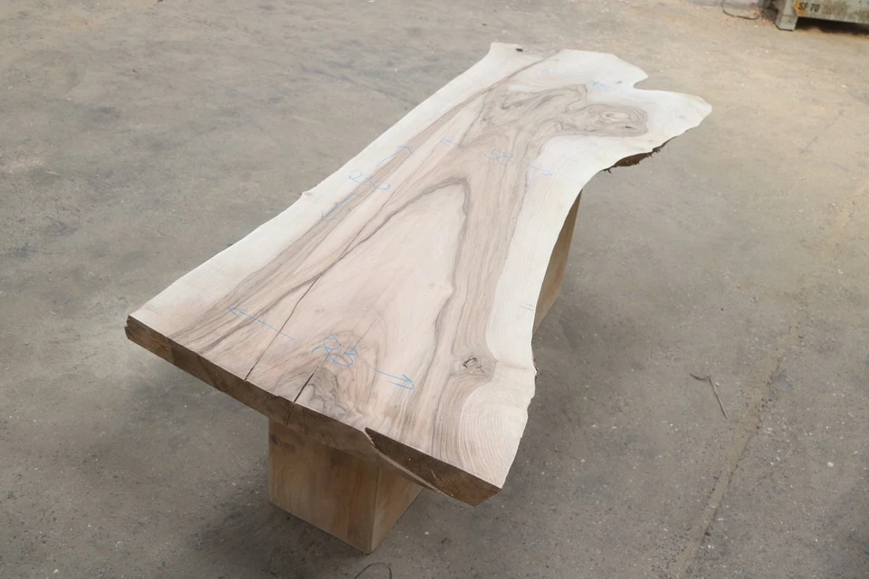 Walnut Tabletop / Dining Table /  Worktop - Planed Raw Finish - Image 2 of 4