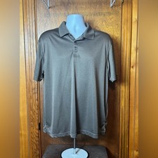 Saddlebred Men's Brown Polo Shirt - L, Casual, Comfortable