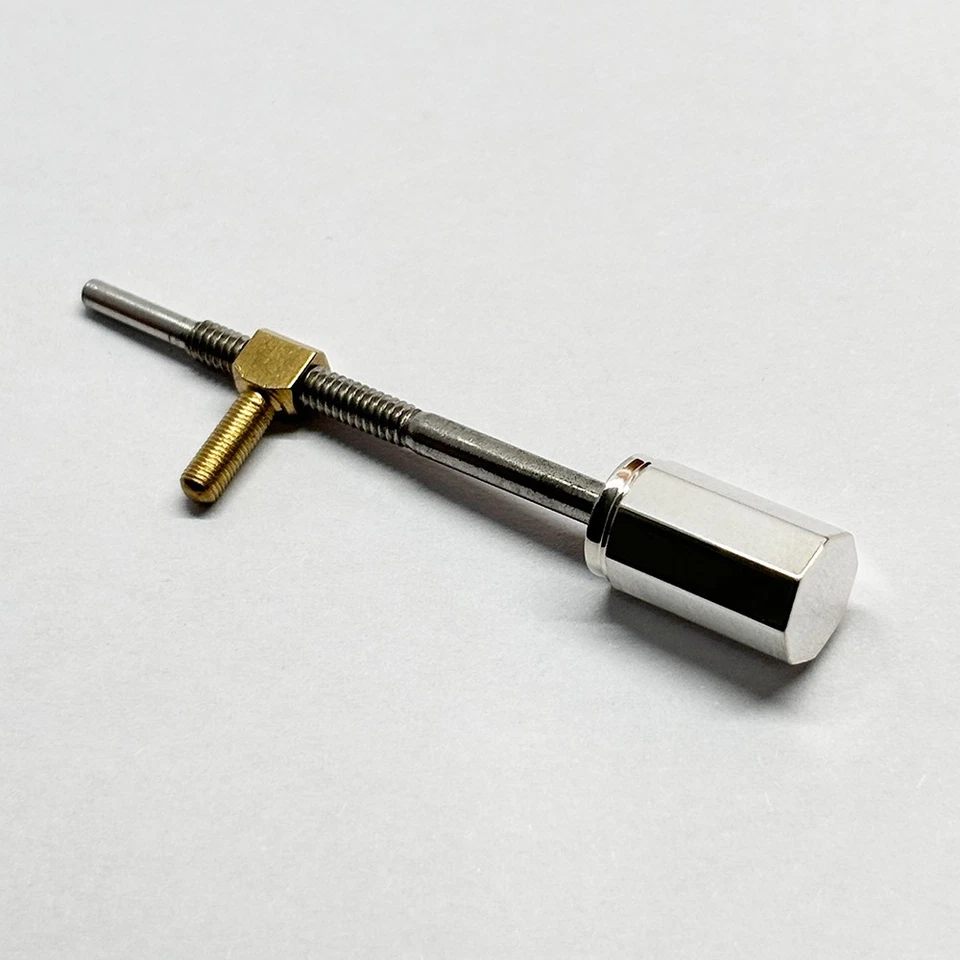 4/4 Viola Silver Button Screw Eyelet Viola Screw Bow Making Standard Viola Size - Image 3 of 4