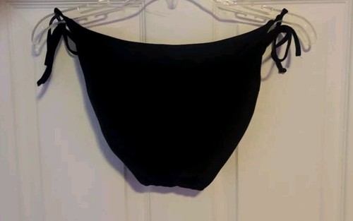 BECCA BY REBECCA VIRTUE DEMI HIPSTER BIKINIUNTERTEIL SCHWARZ SUDE KRAWATTEN MEDIUM - Bild 7 von 7