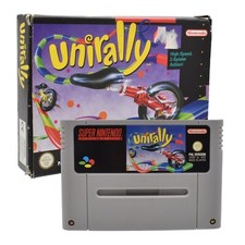 Nintendo Snes super nintendo Game Unirally Pal Module & Boxed