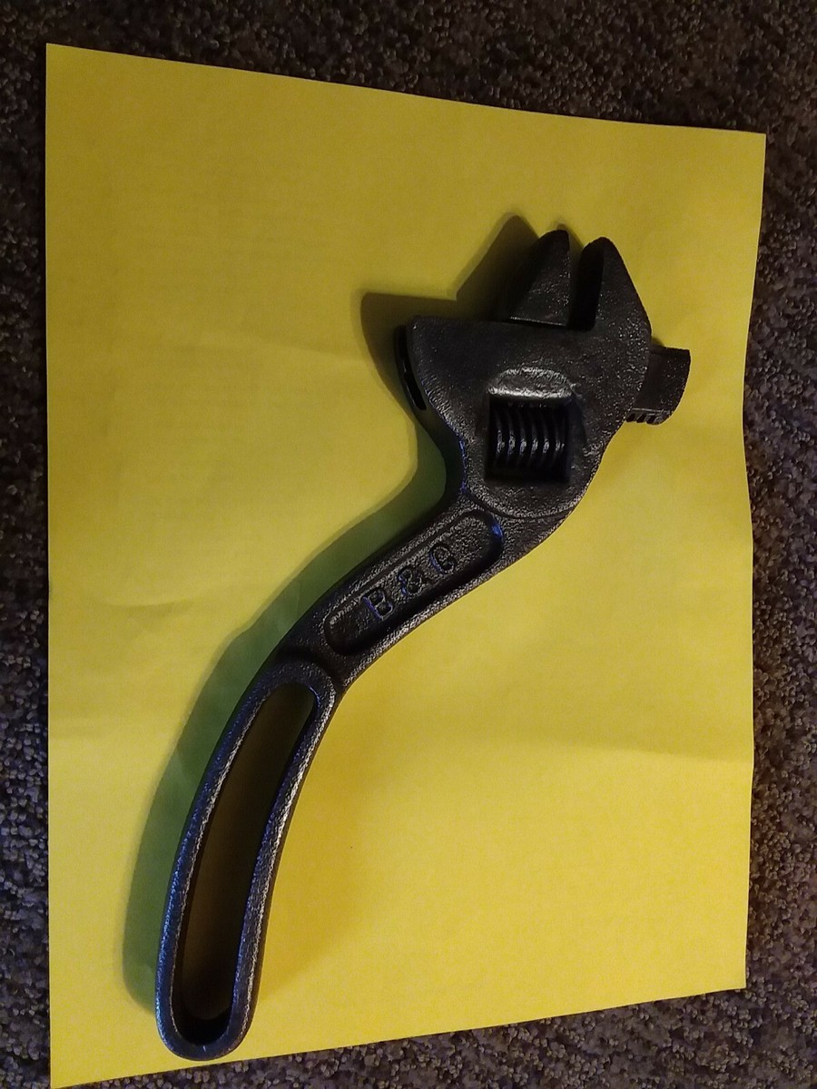 ナッツボン ロマンス棒 Vintage B&C BEMIS & CALL 10 In Curved Adjustable Wrench Tool