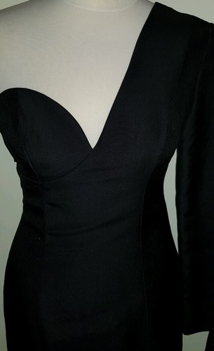 C/MEO COLLECTIVE Aspire black one shoulder fit and flaredress BNWT S - Picture 8 of 10