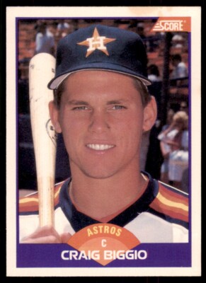 1989 Score #237 Craig Biggio RC/Inconsistent design,/portrait on front