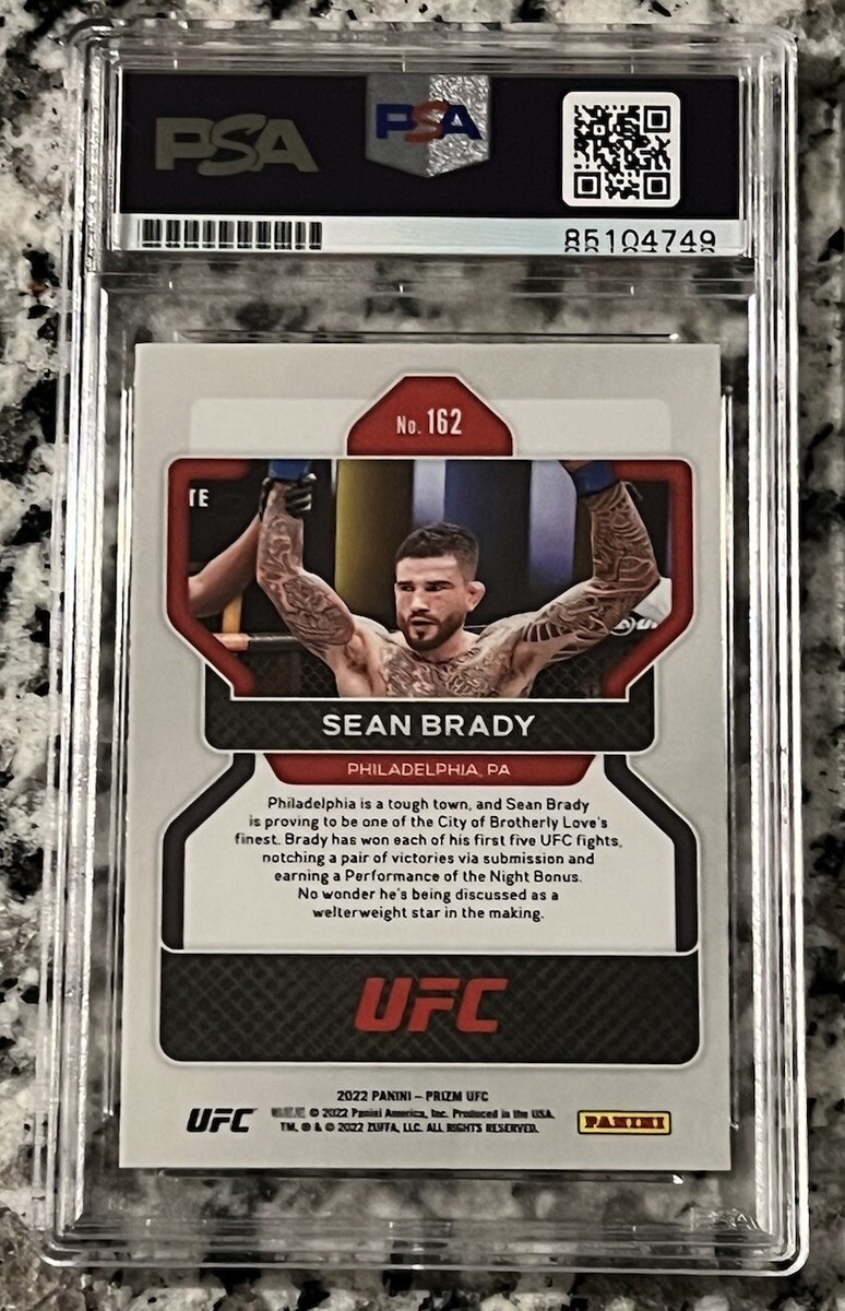 ufc sean brady 激レアカード SEAN BRADY 2022 Panini Prizm UFC Auto Signed Rookie RC #162