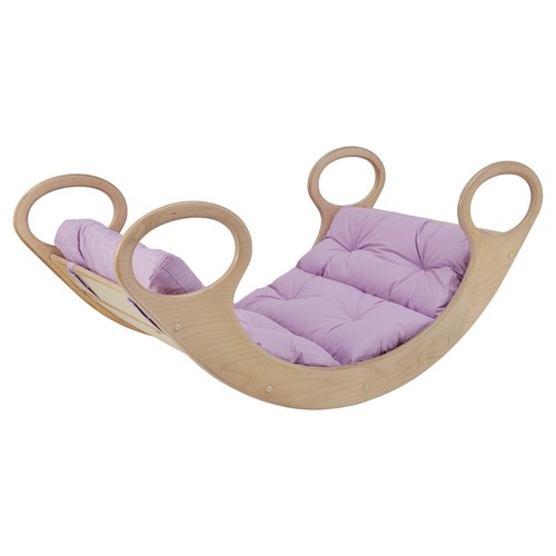 Montessori Child Rocking Bed, Wooden Rocking Play, Wooden Rocking Chair 0-12 yrs - Picture 5 of 24