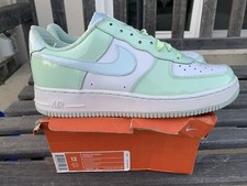 Nike Air Force 1 Premium Easter Egg Mint Sz 12 Wmns Pastel Vtg QS Patent Leather