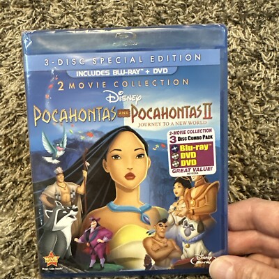 Pocahontas & Pocahontas II (2 Movie Collection) (Blu-ray & DVD, 3-Disc Set)