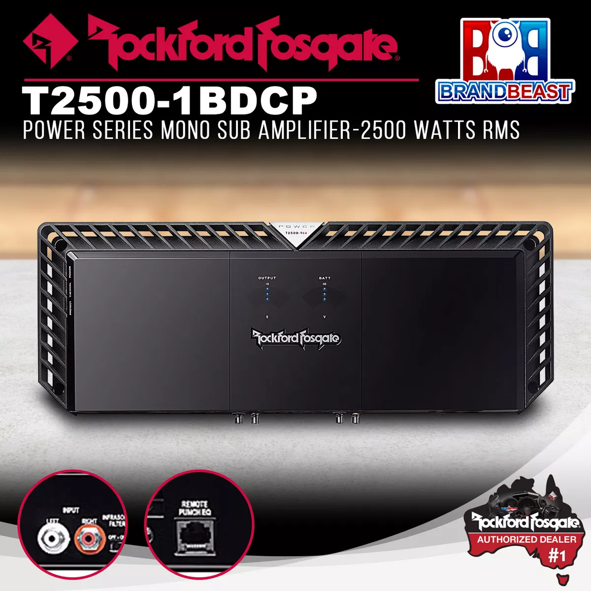 Rockford Fosgate T2500-1bdCP Power 2500 Watt Class-bd Constant Power  Amplifier 780687330293 eBay