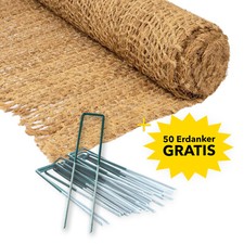 Böschungsmatte Böschungsnetz Erosionsschutz Hangsicherung + Erdanker GRATIS