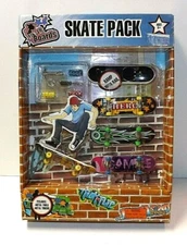 Imperial Finger Boards Skate Pack 5 Boards with Metal Tools & Trucks NIP New