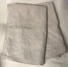 SIMPLE & OPULENCE STANDARD PILLOW SHAMS 100% LINEN NATURAL SAND 20 3/4" X 29"