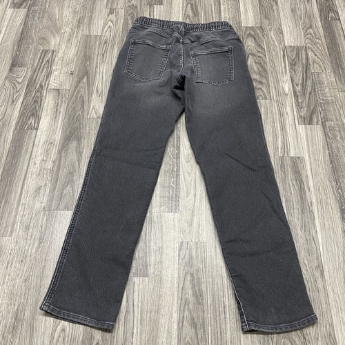 GAP Stretch Tie Waist Low Rise Black Denim Jogger Jeans Boy's Size 2XL - Picture 4 of 11