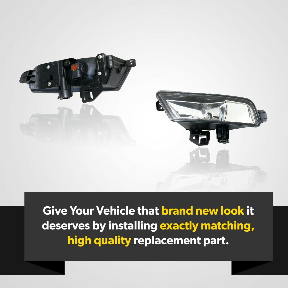 For 2015-2016 Honda CR-V Front Fog Light Assembly Set – Driver & Passenger Side With H11 Halogen Bulbs
