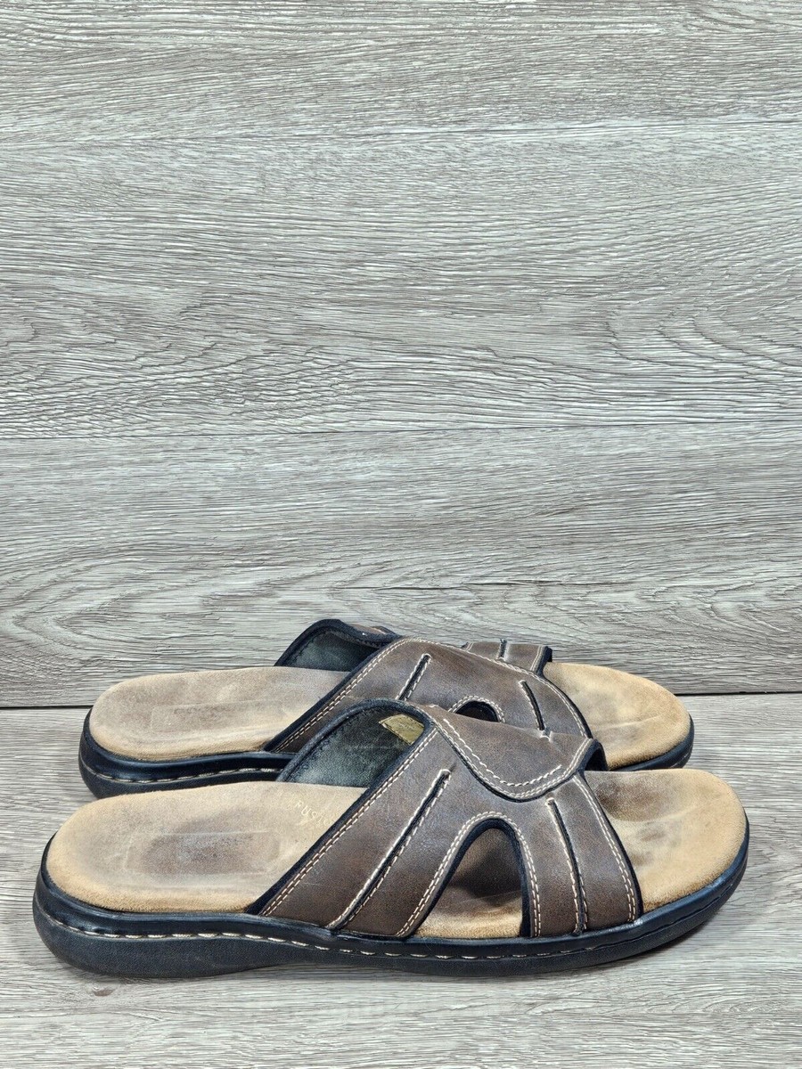 Dockers Men\'s Memory Foam Casual Comfort Outdoor Slip-on Slide Sandal 11W Black Dockers Sunland Mens Slides Casual Slide Sandals for Men  main image 2