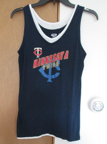 Concepts Sport MINNESOTA TWINS GENUINE MERCHANDISE Women's Size S Navy Tank Top - Picture 2 of 5
