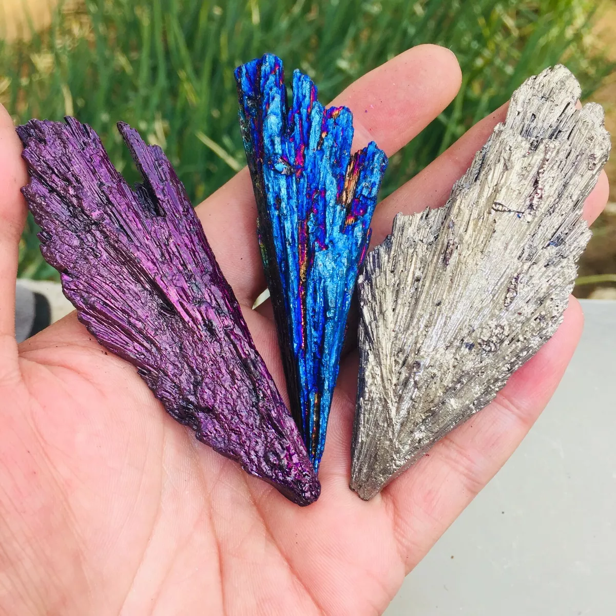 122g Colourful AURA Titanium Feather Tourmaline Quartz Crystal