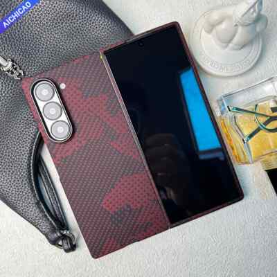 ACC-Real Carbon Fiber Phone Case for Samsung Galaxy Z Fold 6, Aramid Fiber Case