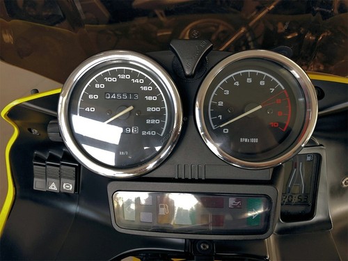 For Bmw R 1100 RS Polished Aluminum Dial Gauge Trim Cluster Rings 2pcs - Zdjęcie 5 z 10