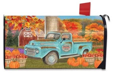 Fresh Picked Pumpkins Fall Magnetic Mailbox Cover Pickup Autumn Standard
