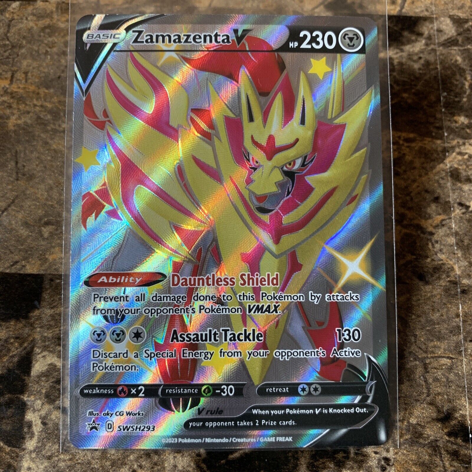 Mavin  Pokémon TCG Zamazenta V (Shiny) SWSH Black Star Promos SWSH293 Holo  Promo