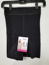M&D SXA0327 - Short Extra High Waistline Shapewear Sz L - Black