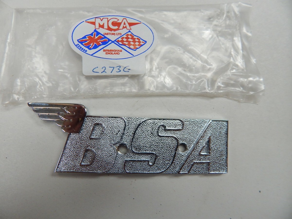 BSA TANK BADGE SET UNPAINTED 60-2568 1971 1972 A65T A65L A70