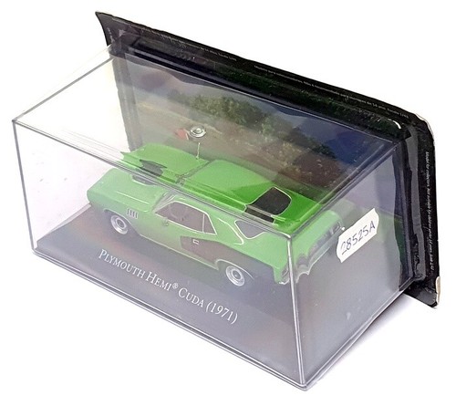 Altaya 1/43 Scale 28525A - 1971 Plymouth Hemi Cuda - Green/Black - Picture 5 of 5