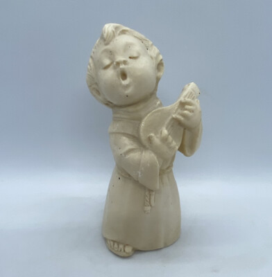 Vintage klassische religiöse Kinderfigur Bildhauer A. Santini signiert Made in Italy