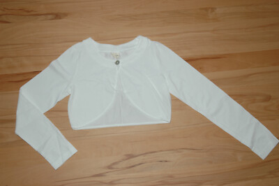 jottum Mädchen Bolero designed in Netherlands Holland weiß Baumwolle 134/140 Neu