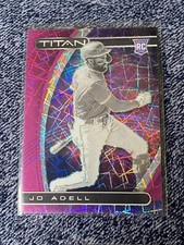 Jo Adell 2021 Panini  chronicles Purple Titan Prizm Rc # 14