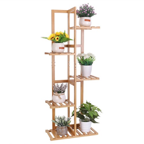 Outdoor Indoor Metal Wooden Plant Stand Planter Flower Pot Garden Shelf Shelving - Picture 57 of 542