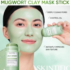 SKINTIFIC Mugwort Anti Pores & Acne Clay Stick 40g (Reduces Ance & Bumps)
