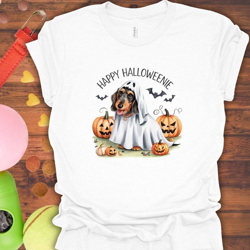 HAPPY HALLOWEENIE DACHSHUND T-SHIRT - Picture 25 of 29