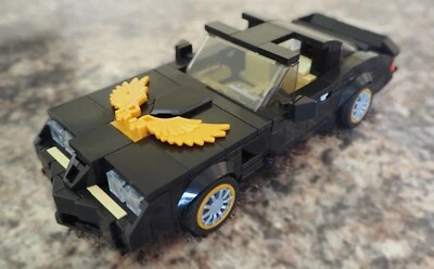 Smokey and the Bandit Trans Am Brick Modell MOC - 350 Stück, 8 Nieten breit