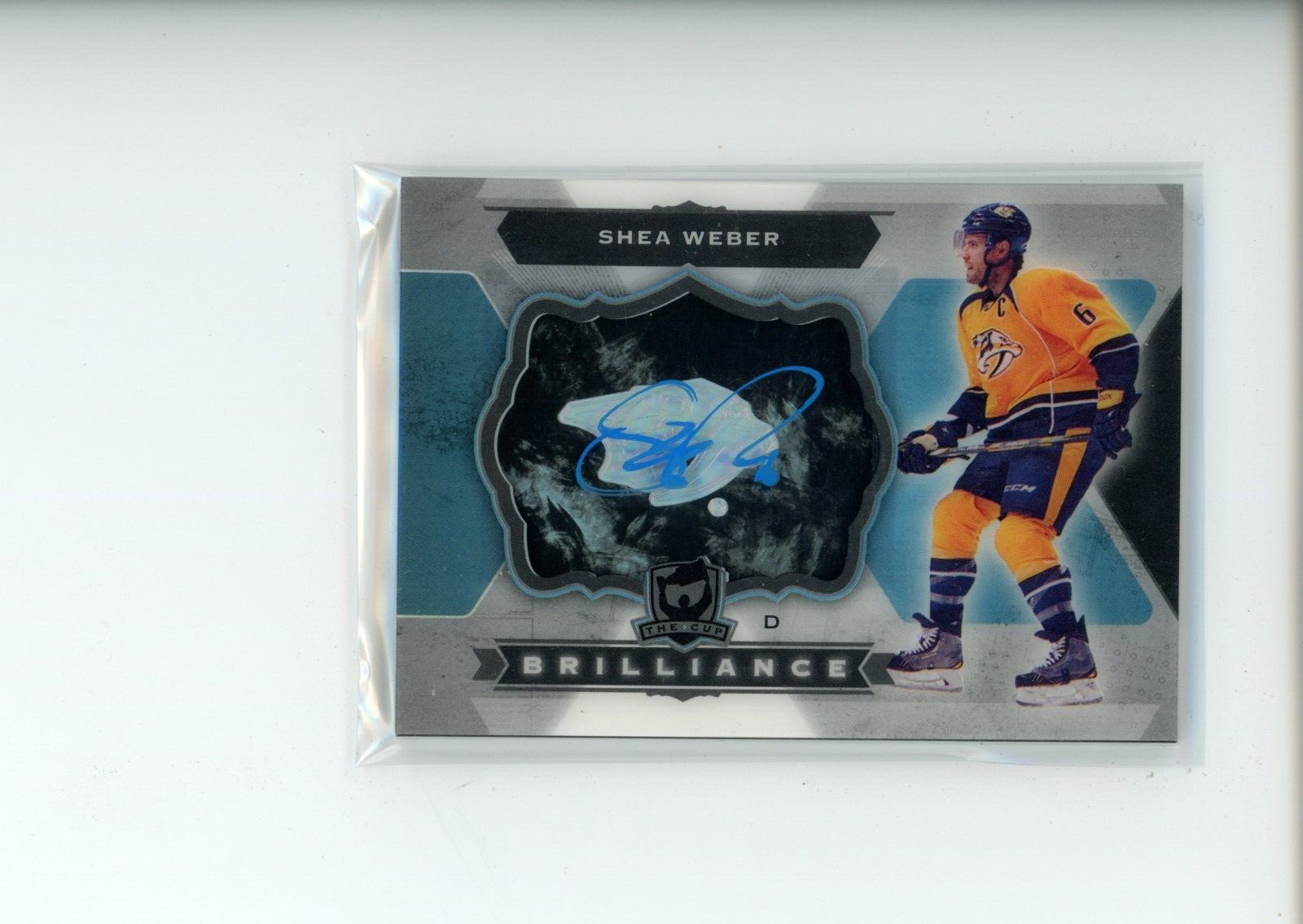 Shea Weber #B-SW Hockey Cards 2014 Upper Deck the Cup Brilliance Autographs trading card — raw and PSA graded price guide
