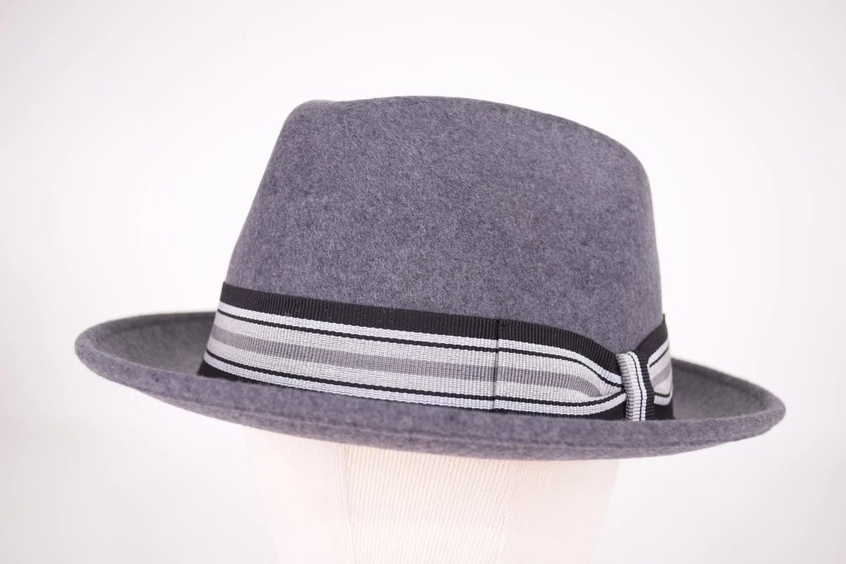 Wigens NWT 100% Wool Green Diamante Hat/Fedora *Size: Large, 59, 7 & 3/8ths* Wool Felt Diamond Crown Fedora Hat – Village Hat Shop main image 4