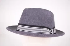 Wigens NWT 100% Wool Gray Trendy Hat/Fedora *Size: Large, 59, 7 & 3/8ths* 