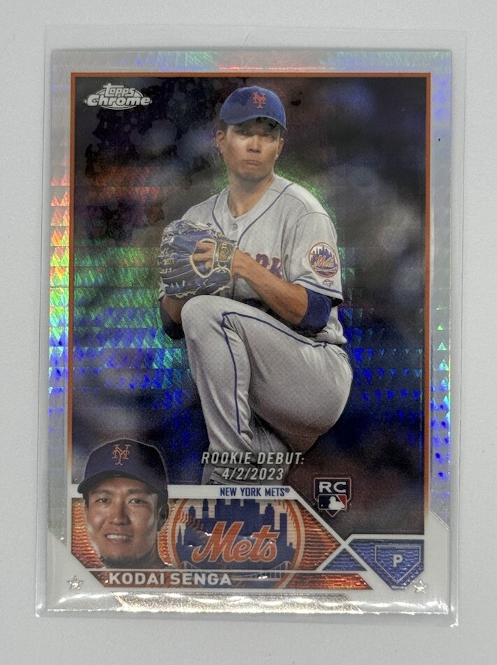 2023 Topps Chrome Update Prism Refractor #USC124 Kodai Senga RC New York Mets