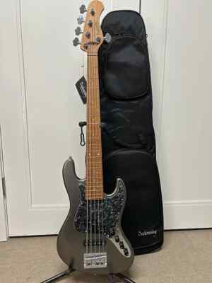 Sadowsky MetroExpress Hybrid P/J 5 String Bass w/Maple board - Silver Metallic