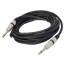 15ft 6.35mm 1/4" PA Audio Cable to 1/4" Mono Jack Cord Guitar Speaker Male Cable