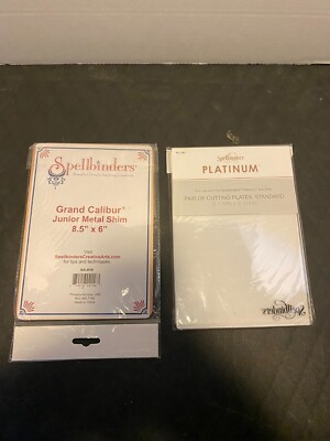 Spellbinders PL101 and GC-016  Platinum Cutting Plates 2/Pkg-X-Large 12.25''X8.5''