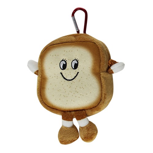 1Pc Plush Coin Purse Funny Toast Hamburger Coin Bag Toast Coin Purse - Picture 13 of 14