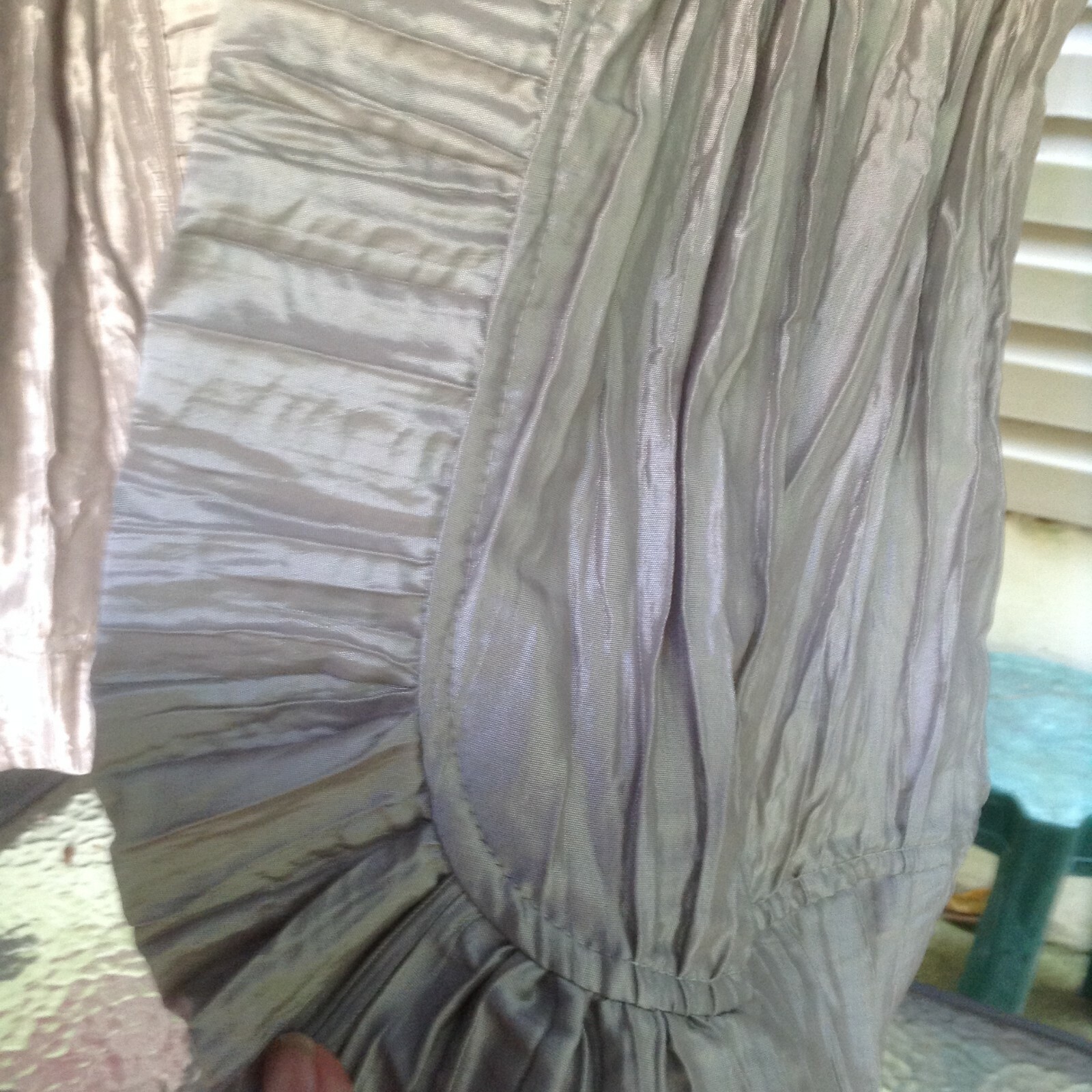 "CHICOS" Opened Buttonless Jacket Silver size 2 - image 6