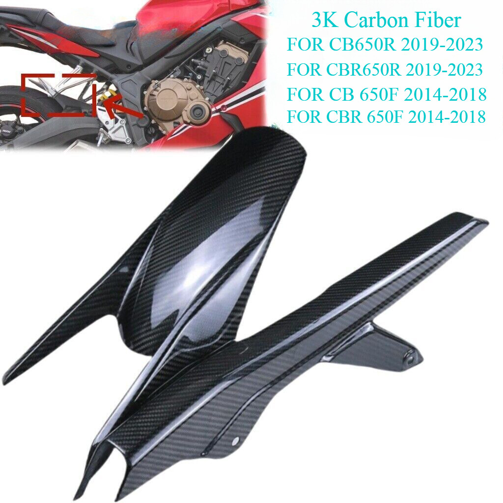 Carbon Fiber Rear Fender Chain Guard For Honda CBR650R 2019-23